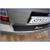 Наклейка на задний бампер Hyundai Accent ТагАЗ