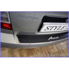 Наклейка на задний бампер Hyundai Accent ТагАЗ