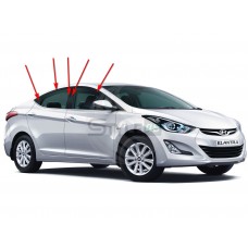 Наклейки на стойки дверей Hyundai Elantra MD 5 поколение
