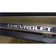 Наклейка на пороги Chevrolet Niva, Niva Travel