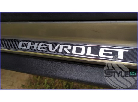 Наклейка на пороги Chevrolet Niva, Niva Travel