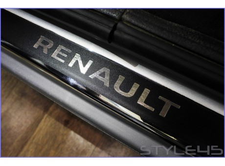 Наклейки на пороги для Renault Sandero 1