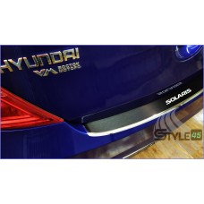 Наклейка на задний бампер Hyundai Solaris 1