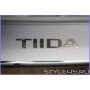 Наклейка на задний бампер для Nissan Tiida 1 Седан. Хетчбек