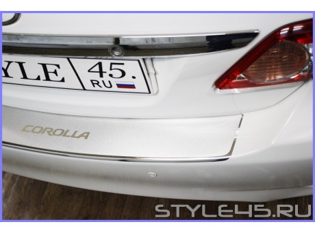 Наклейка на задний бампер для Toyota Corolla e150