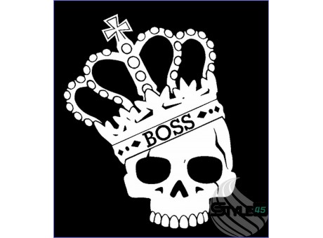 Наклейка Череп Корона CS:GO Boss Sticker (1)