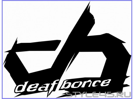Наклейка на авто Deaf Bonce