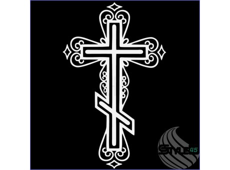Наклейка православный крест