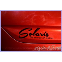 Наклейка для Hyundai Solaris The energy of motion