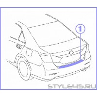 Наклейка на задний бампер для Toyota Camry 8